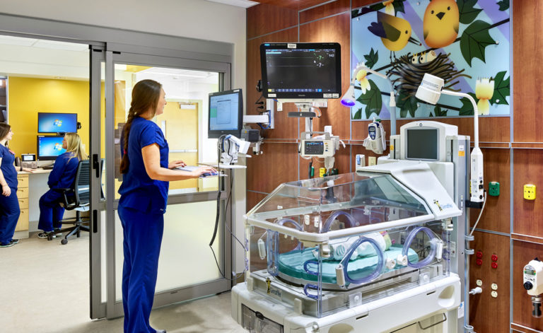 Single patient room at UK NICU.